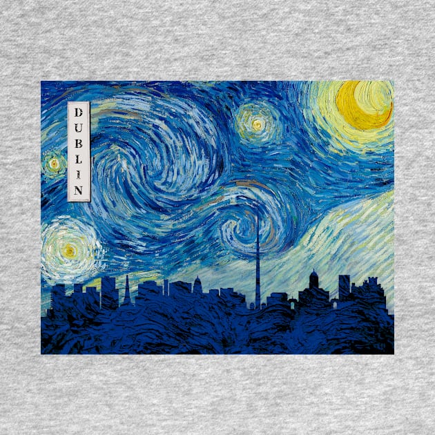 Dublin Starry Night Van Gogh by Ferrazi